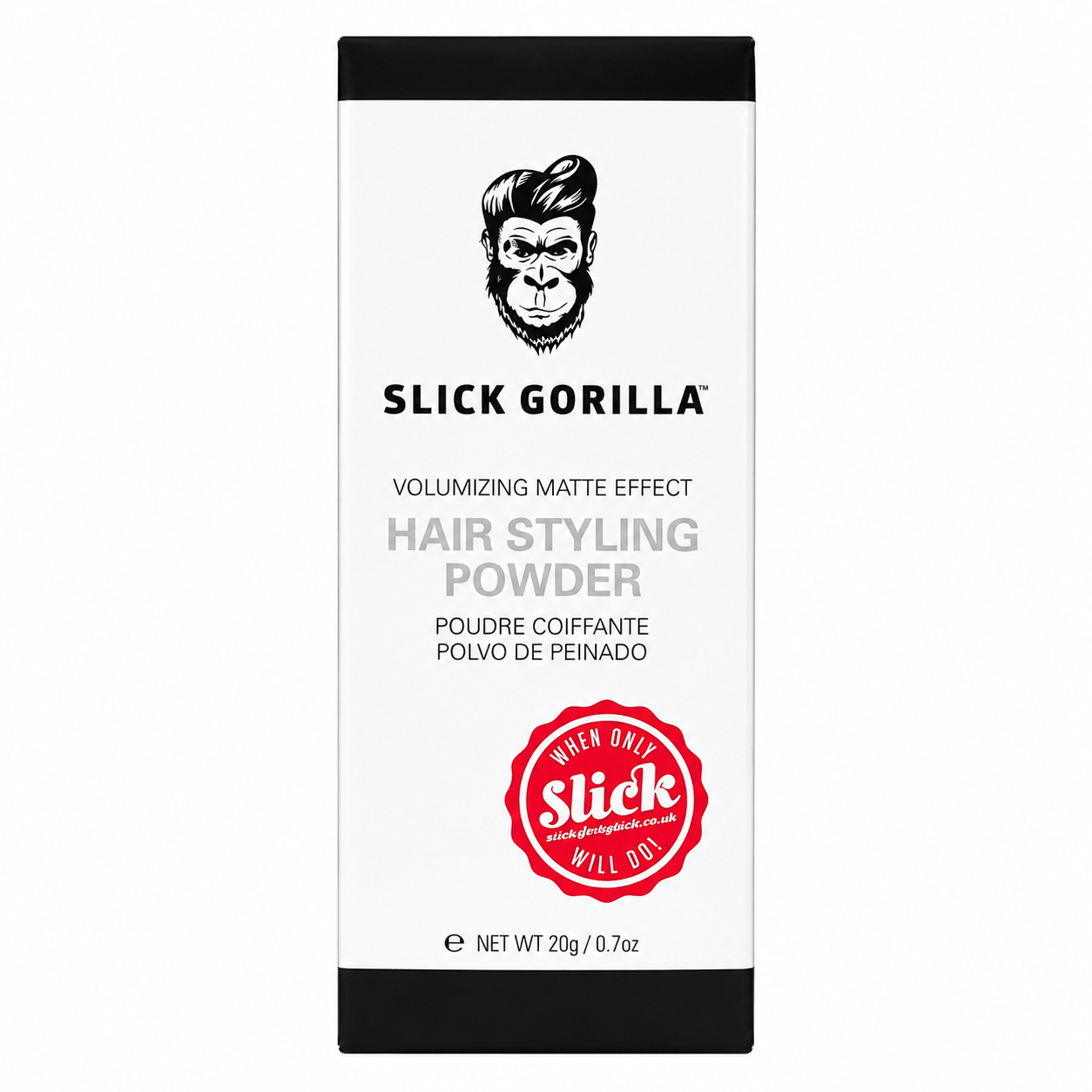 Slick Gorilla Hair Styling Powder 20g Packaging