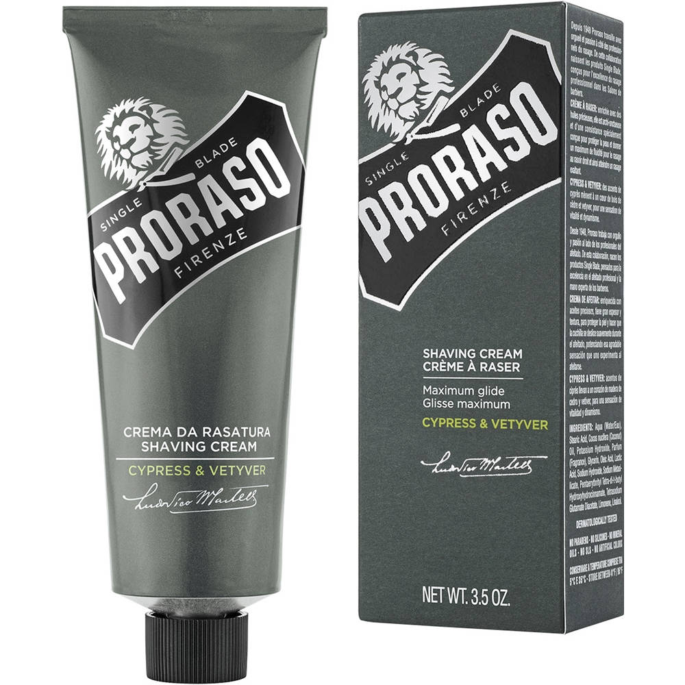 Proraso Cypress & Vetyver Shave Cream Tube - 100ml
