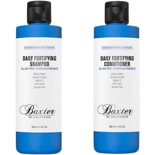 Baxter of California Daily Fortifying Shampoo & Conditioner 236ml (Twin Pack)