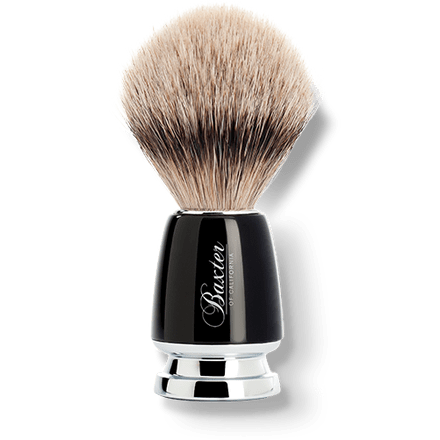 Baxter of California Black Silver Tip Badger Hair Shave Brush