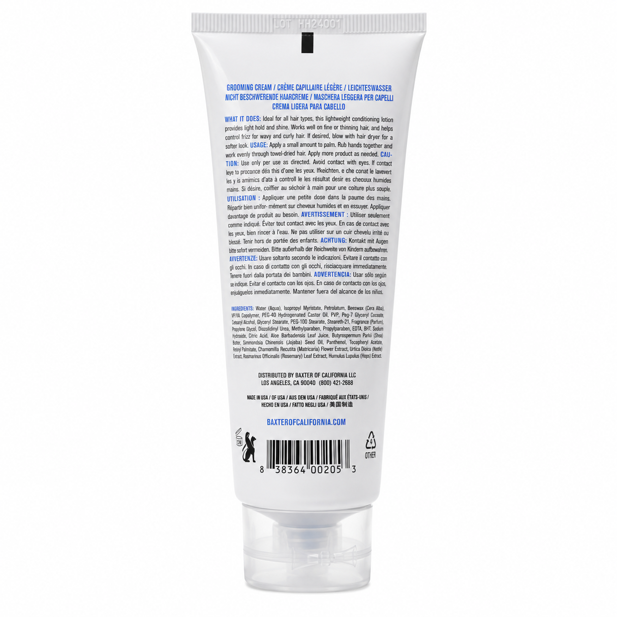 Baxter of California Grooming Cream 100ml