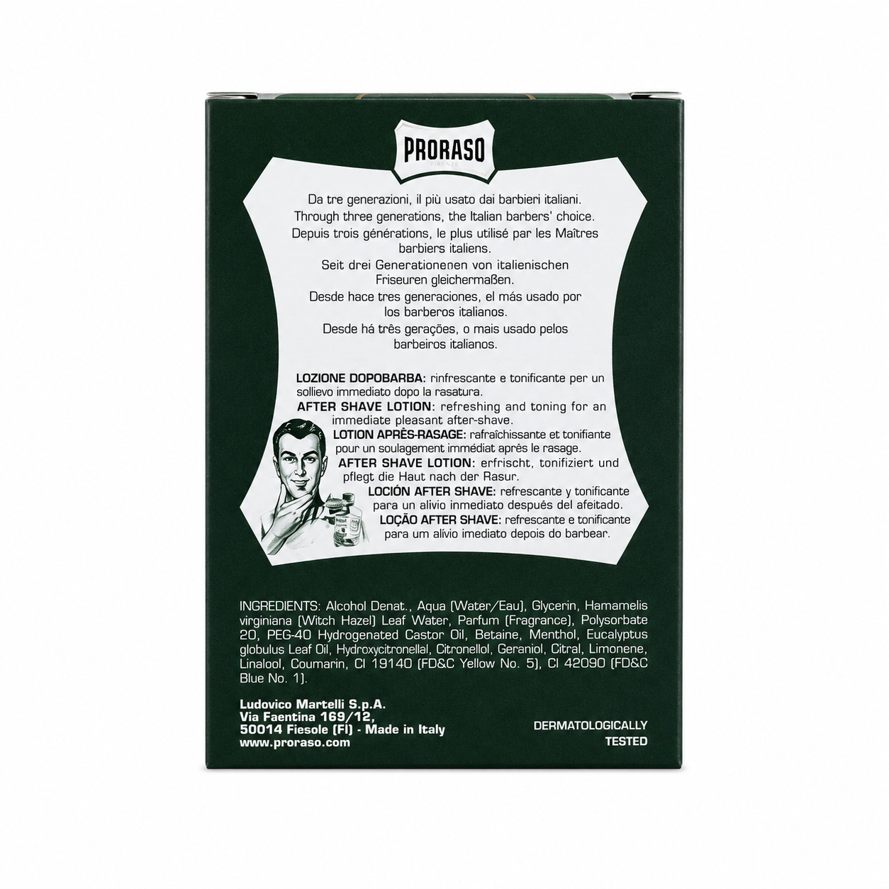 After Shave Lotion Refreshing 100ml Rear Box 