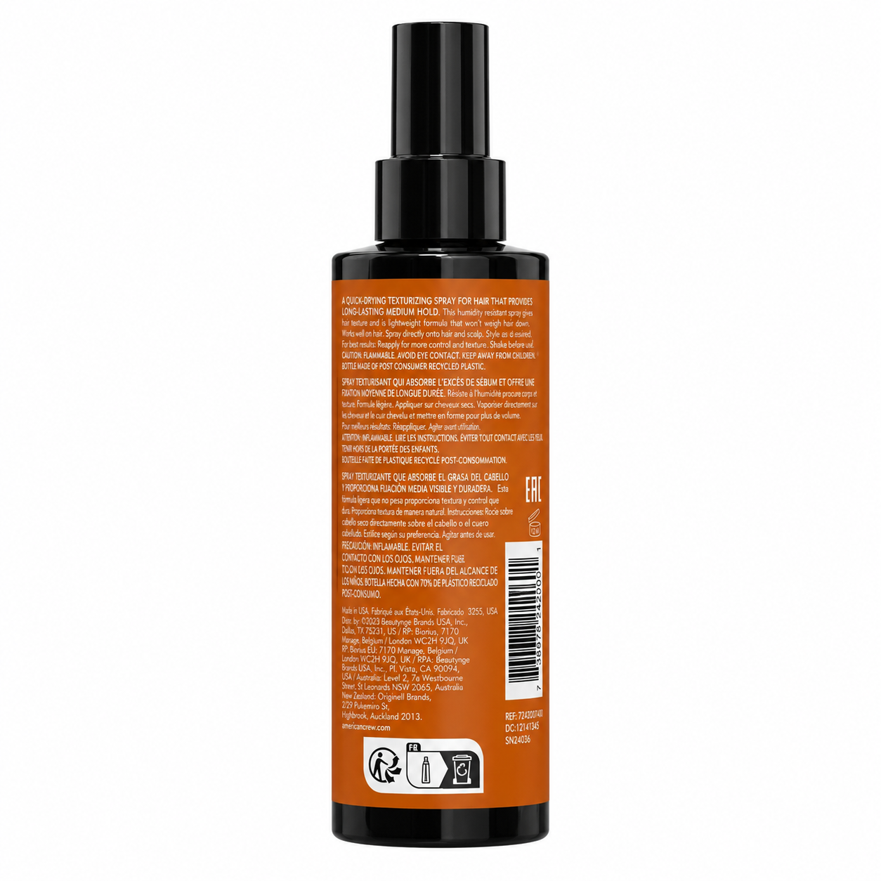 American Crew Matt Clay Spray 150ml Rear 