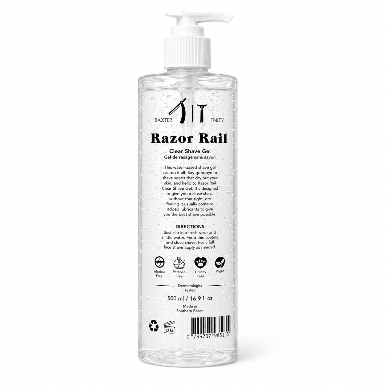 Milkman Clear Shave Gel Soap Free 500ml