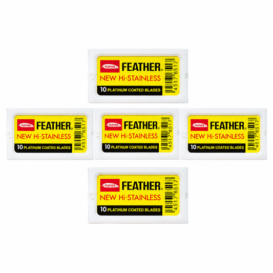 Feather Hi- Stainless Double Edge Blades (50)