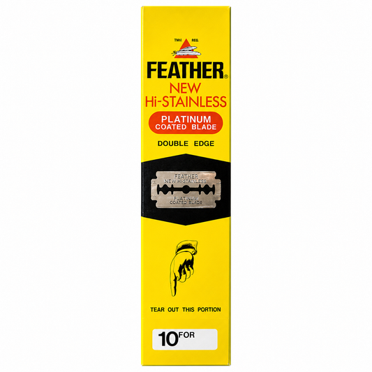 Feather New Hi-Stainless platinum-coated 200 Blades Pack 