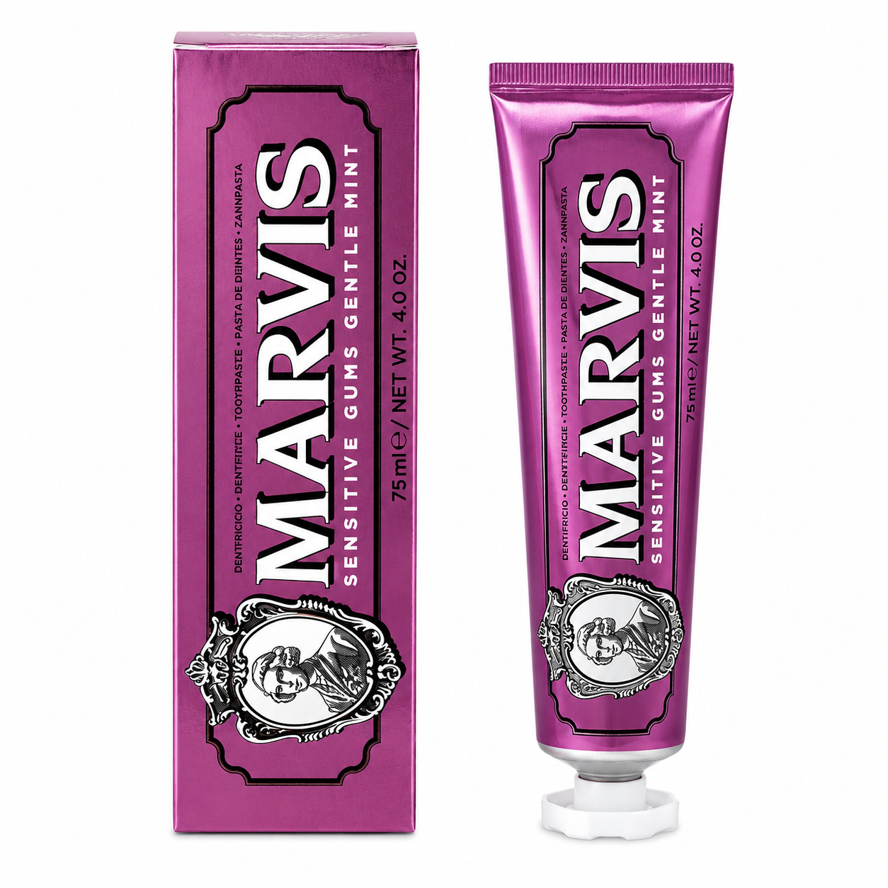 Marvis Sensitive Gums Gentle Mint 75ML Packaging