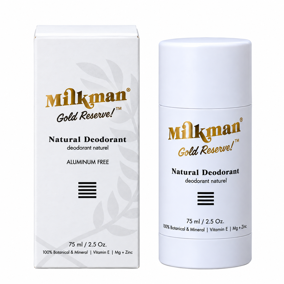 Milkman Natural Deodorant Gold Reserve 75ml Pack