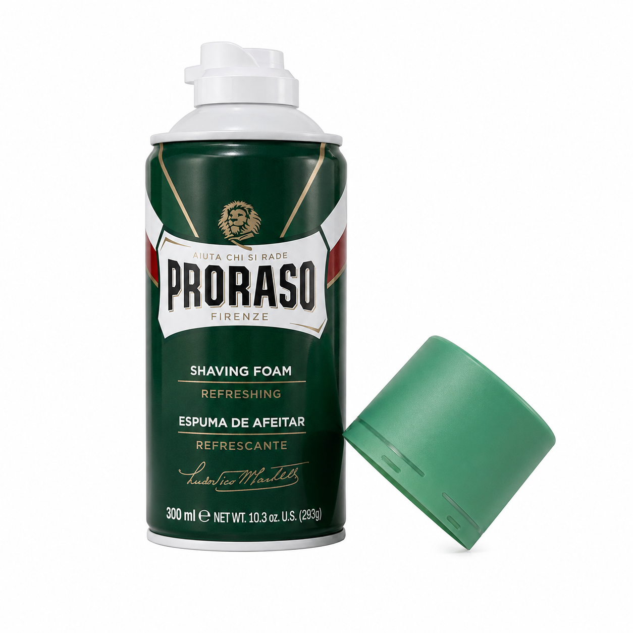 Proraso Shaving Foam Refresh Eucalyptus & Menthol 300ml Open 