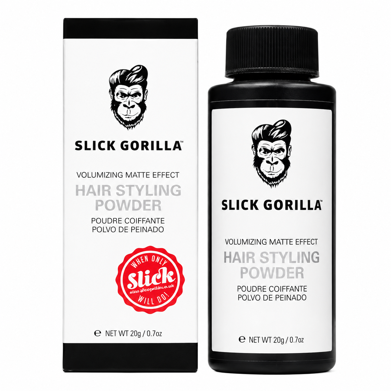 Slick Gorrilla Hair Styling Powder 20g Plus Packaging