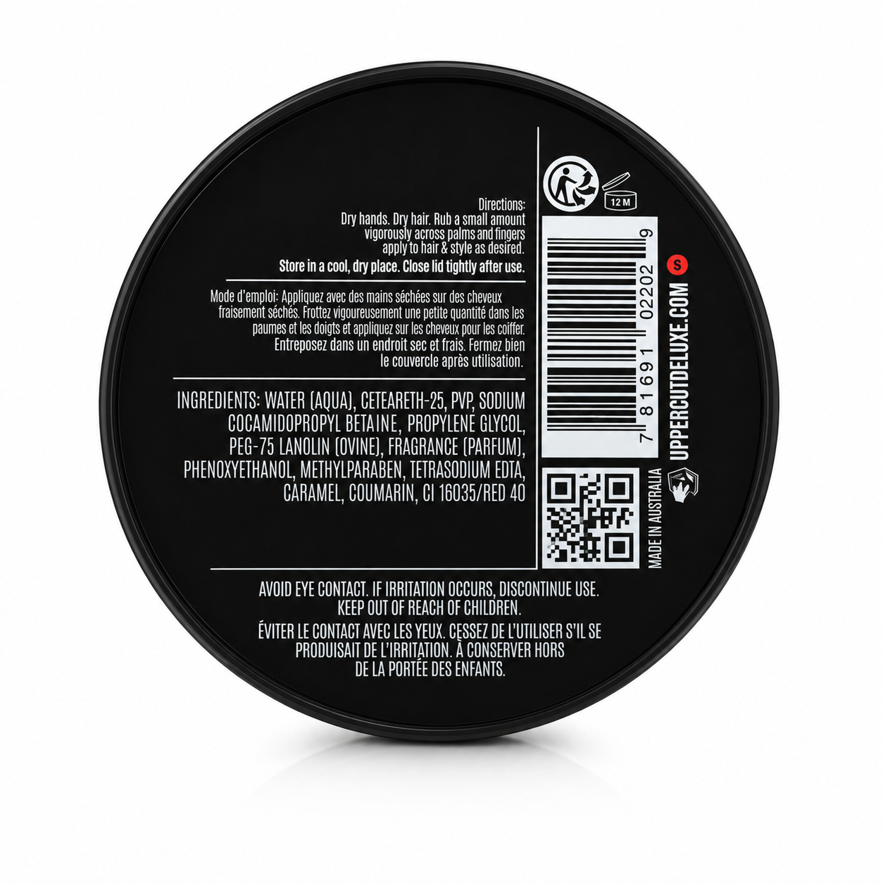 Uppercut Deluxe Pomade 100g Rear