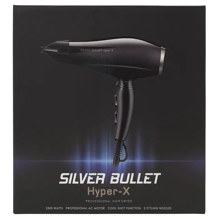 Silver Bullet Hyper X PROFESSIONAL HAIR DRYER - BLACK