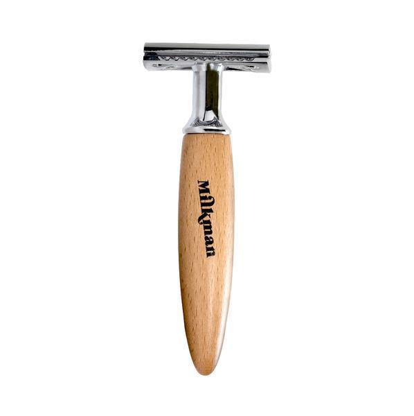 Milkman Double Edge Safety Razor Beechwood Handle