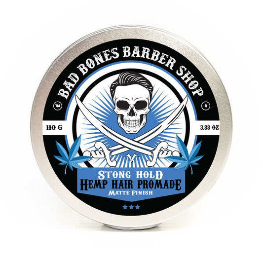 Bad Bones Barber Shop Strong Hold Hemp Hair Pomade 110g