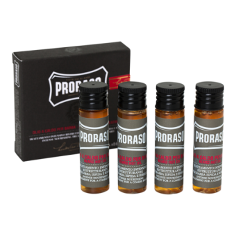 Proraso Wood & Spice Hot Oil Beard Treatment - 4 x 17ml