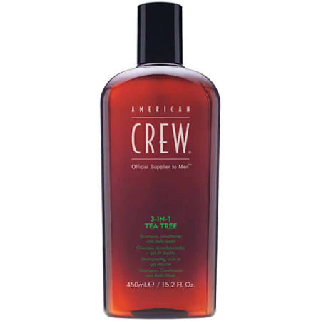 American Crew 3-IN-1 Tea Tree Shampoo Conditioner Body Wash 450ML
