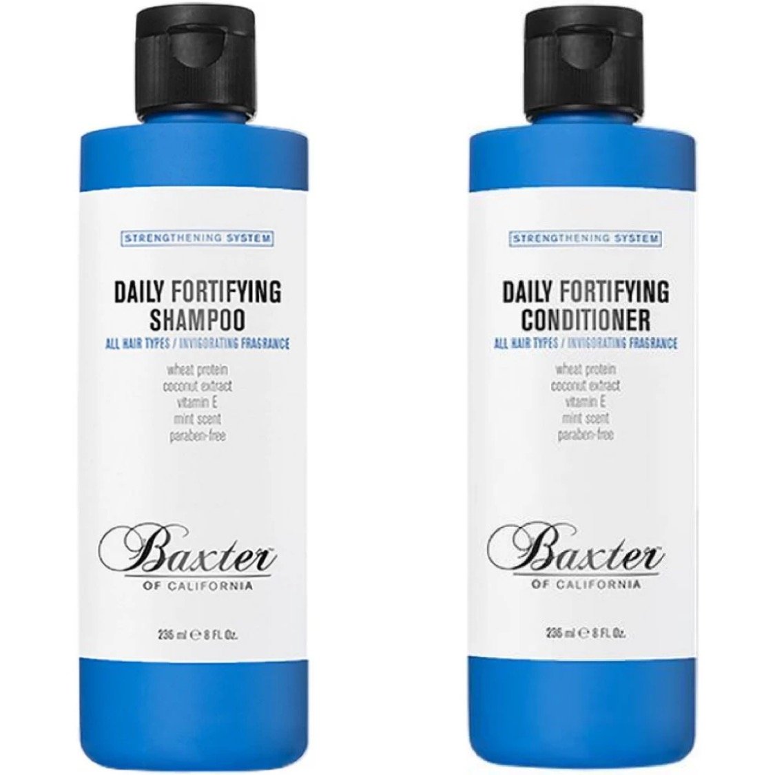 Baxter of California Daily Fortifying Shampoo & Conditioner 236ml (Twin Pack)