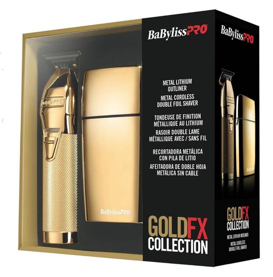 BaByliss PRO Gold FX Collection (Skeleton and Gold Foil Shaver Set)
